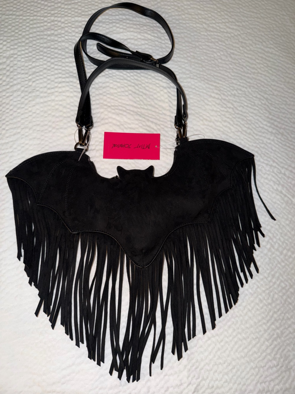 Betsy Johnson Bat Fringe Purse - Picture 3 of 3